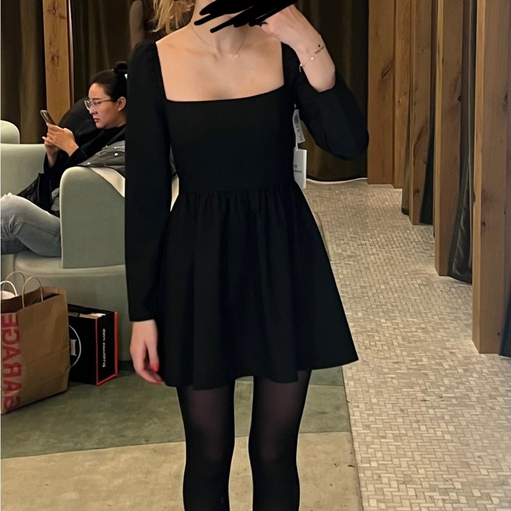 Aritzia Black Long Sleeve Dress